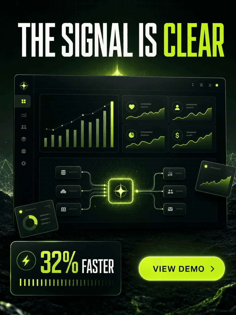 SaaS ad creative generated with Vibiz