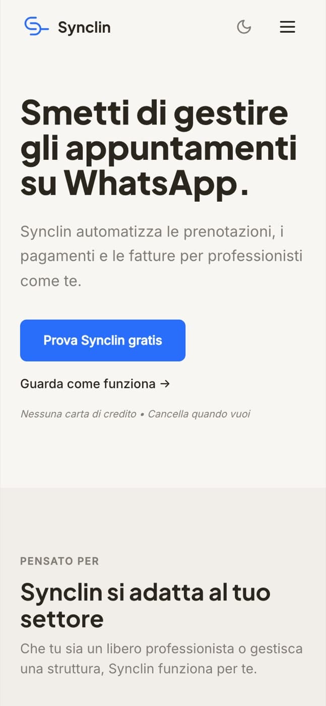Synclin, Vincenzo's booking automation product