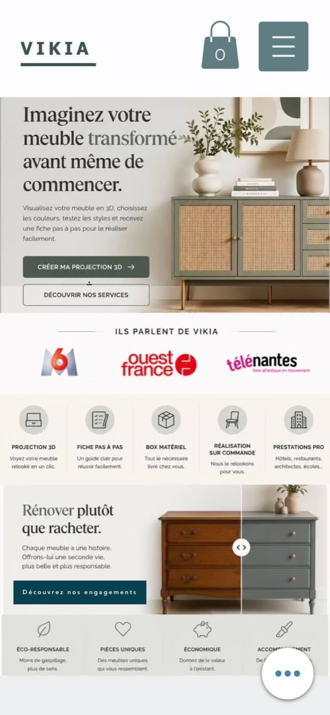 Vikia, Mathilde's upcycled furniture brand