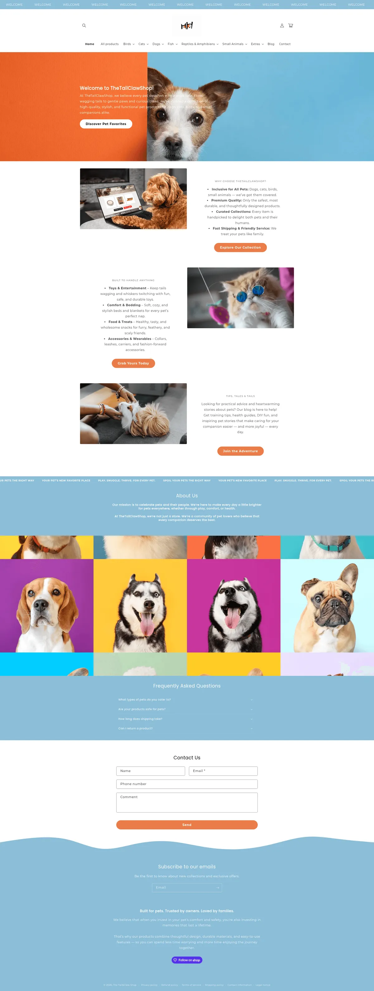 Le site de TheTailClawShop
