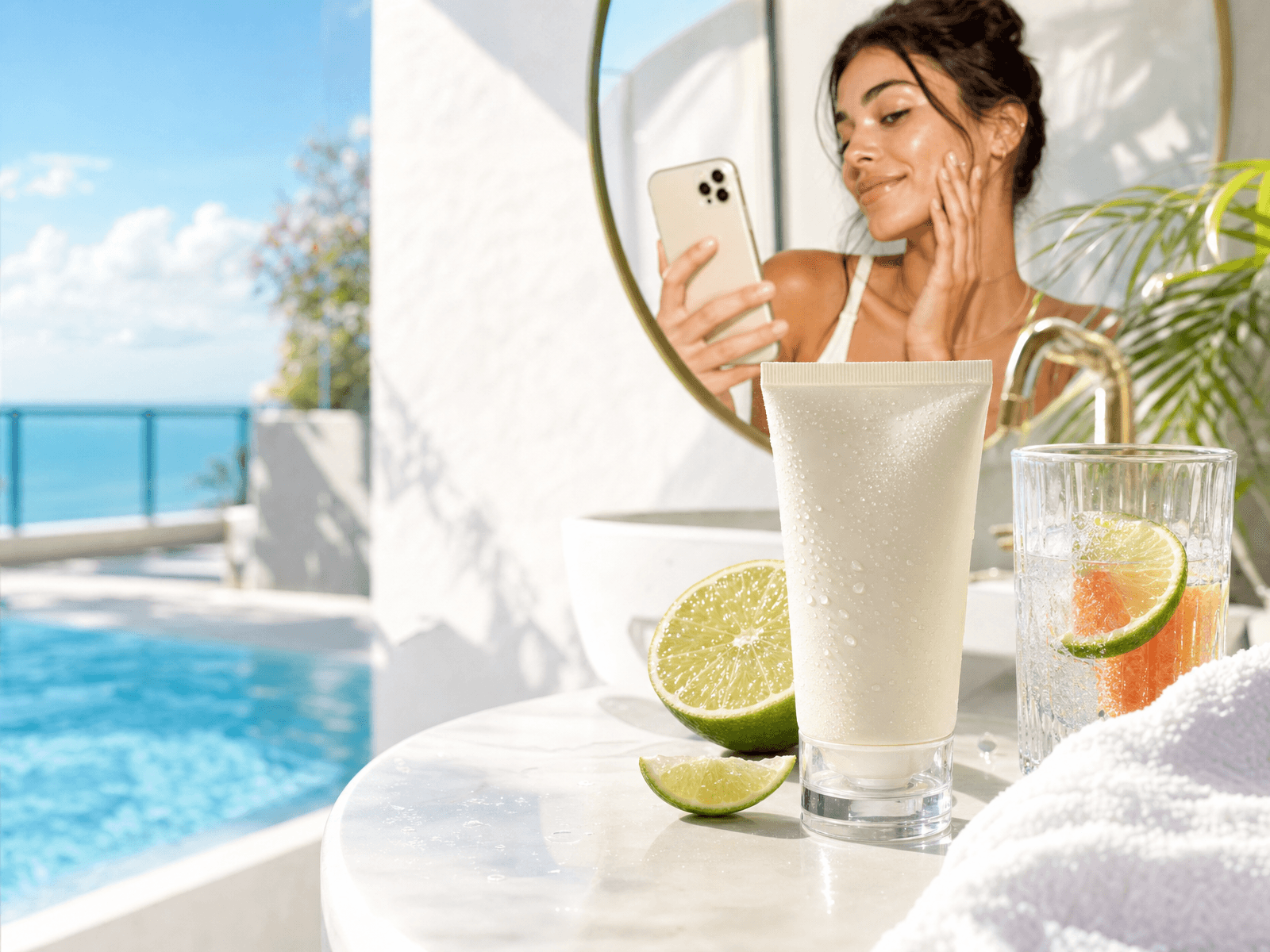 Summer glow UGC creative thumbnail