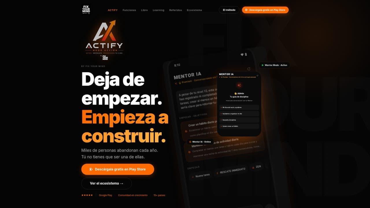 Fix Your Mind homepage