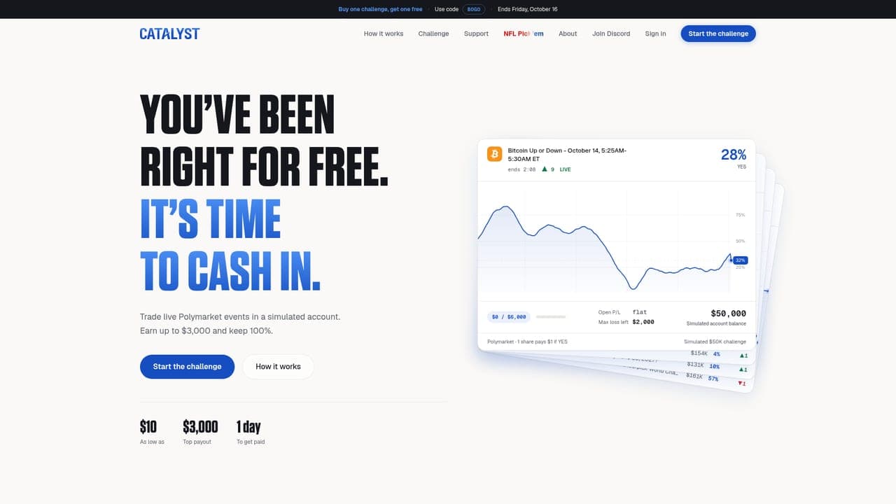 Catalyst's website, tradecatalyst.com