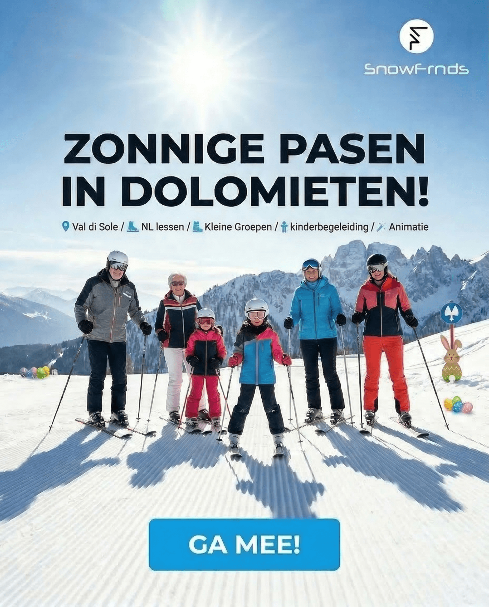 Ad made in Vibiz for SnowFrnds