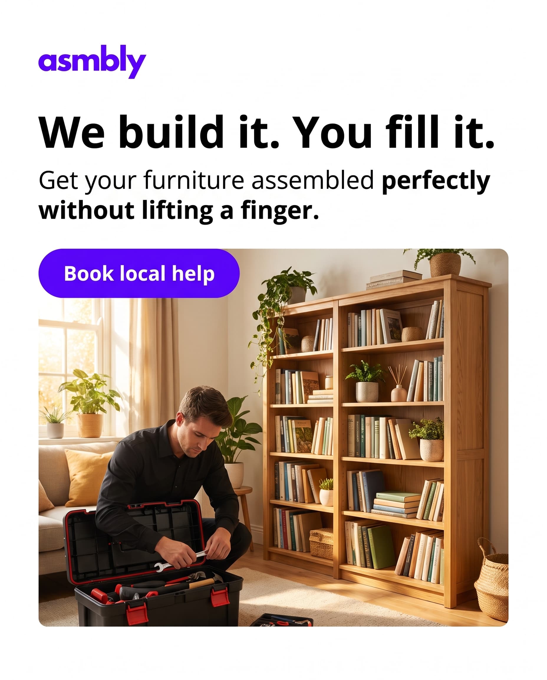 Ad made in Vibiz for Asmbly