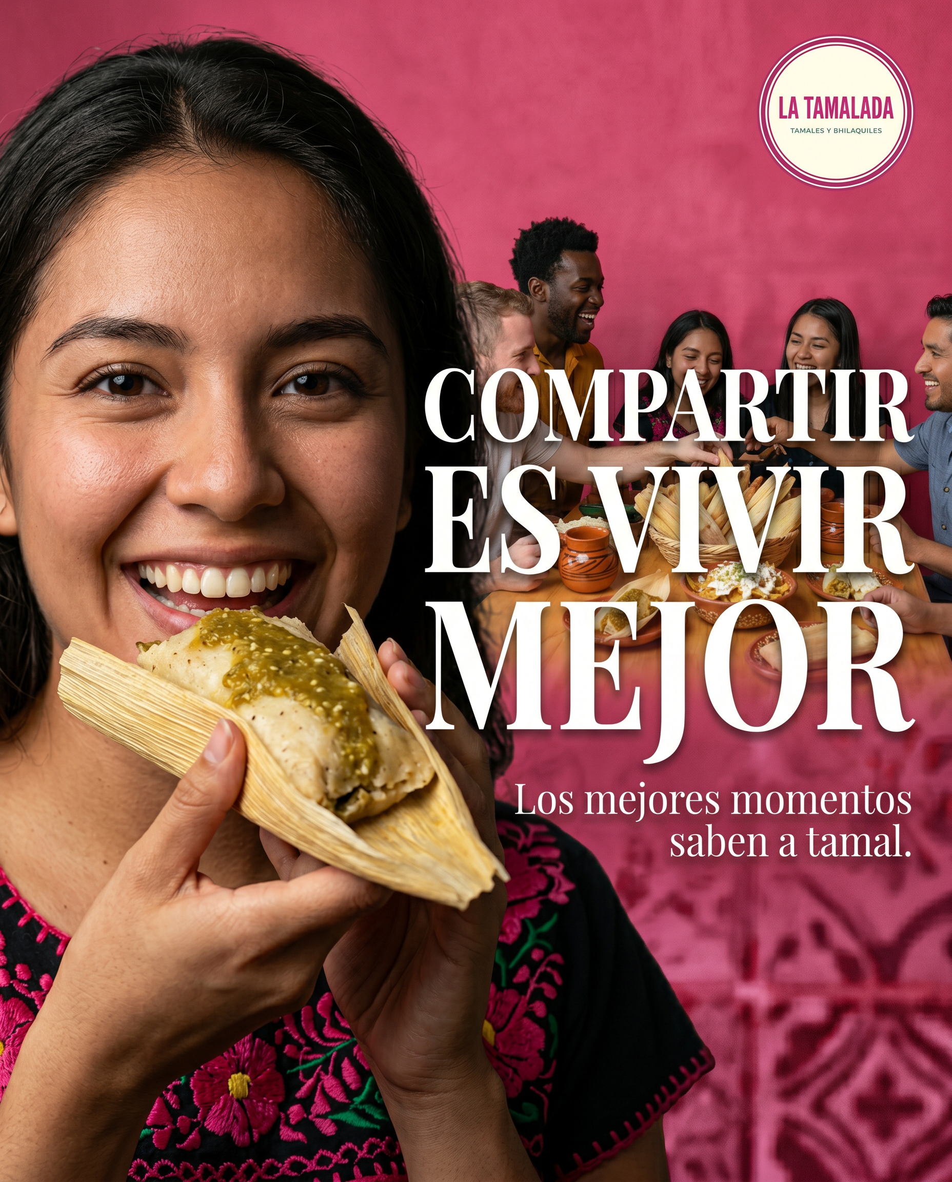 Ad made in Vibiz for La Tamalada