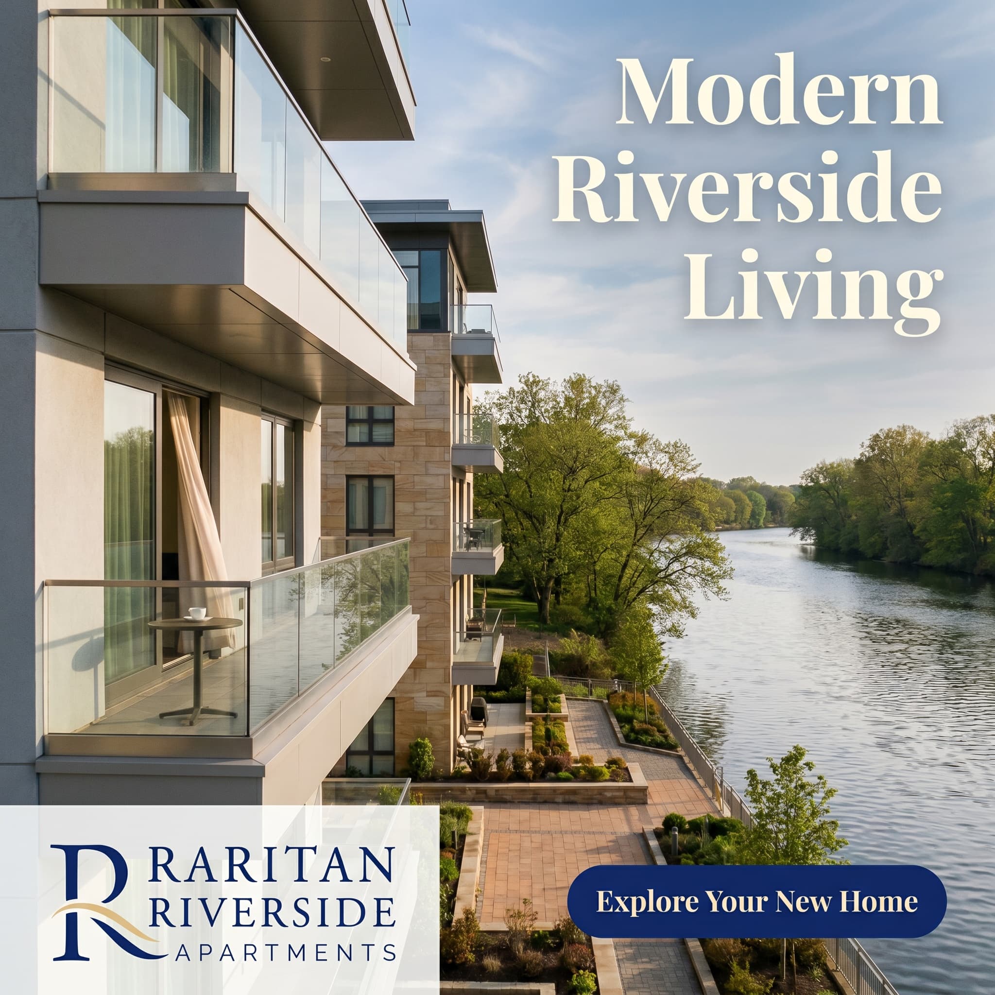 Ad made in Vibiz for Raritan Riverside Apartments