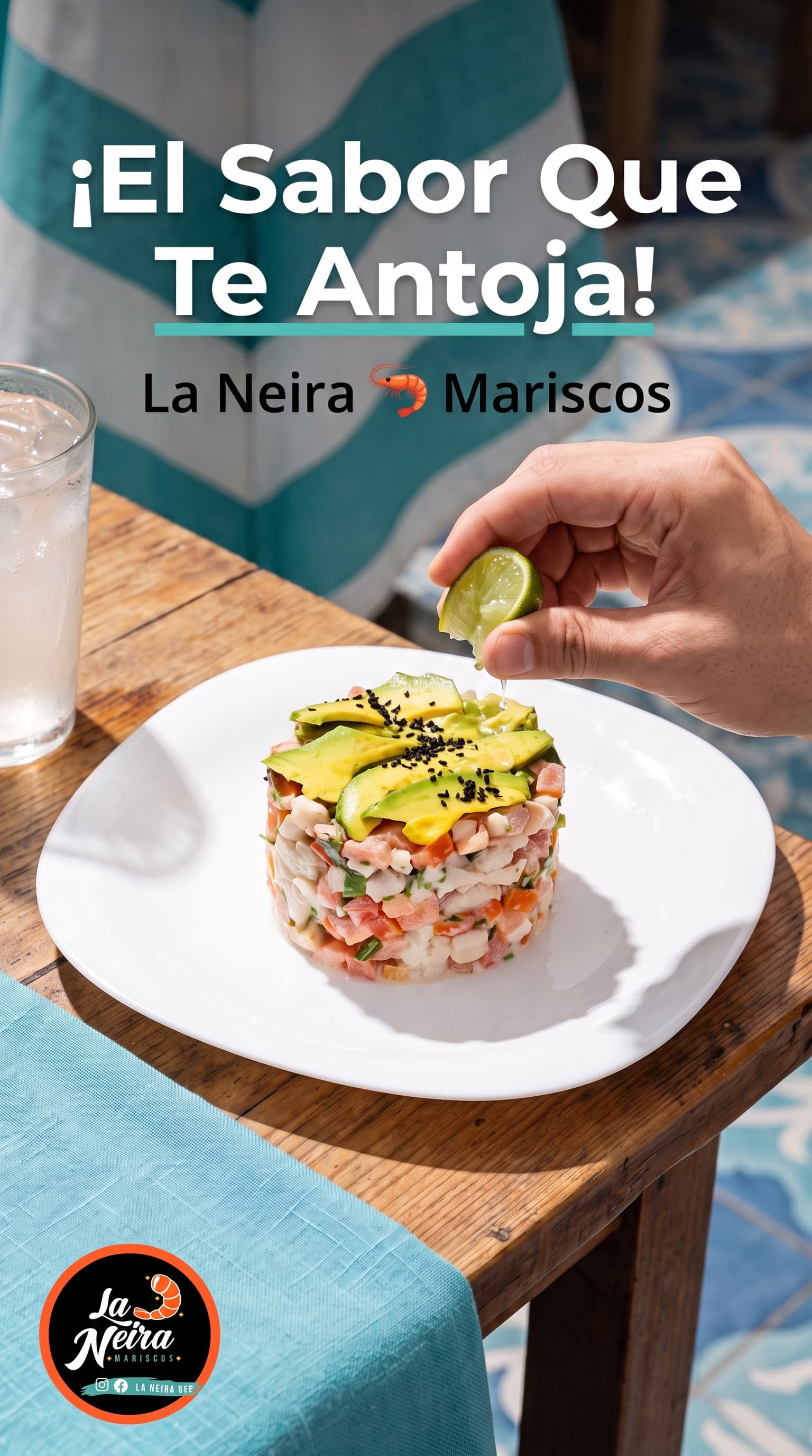 Ad made in Vibiz for La Neira Mariscos