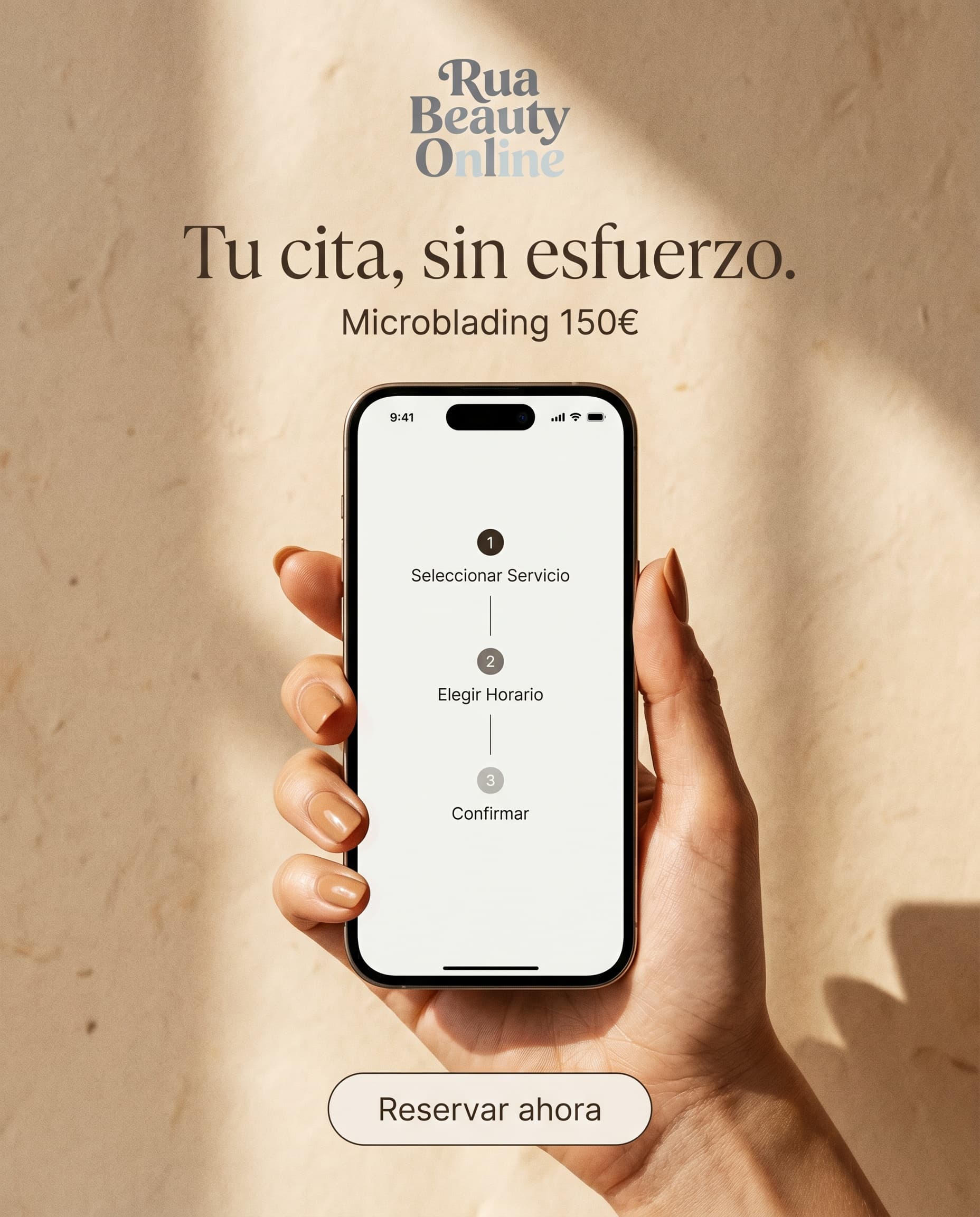 Image ad made in Vibiz for RUA Beauty Studio