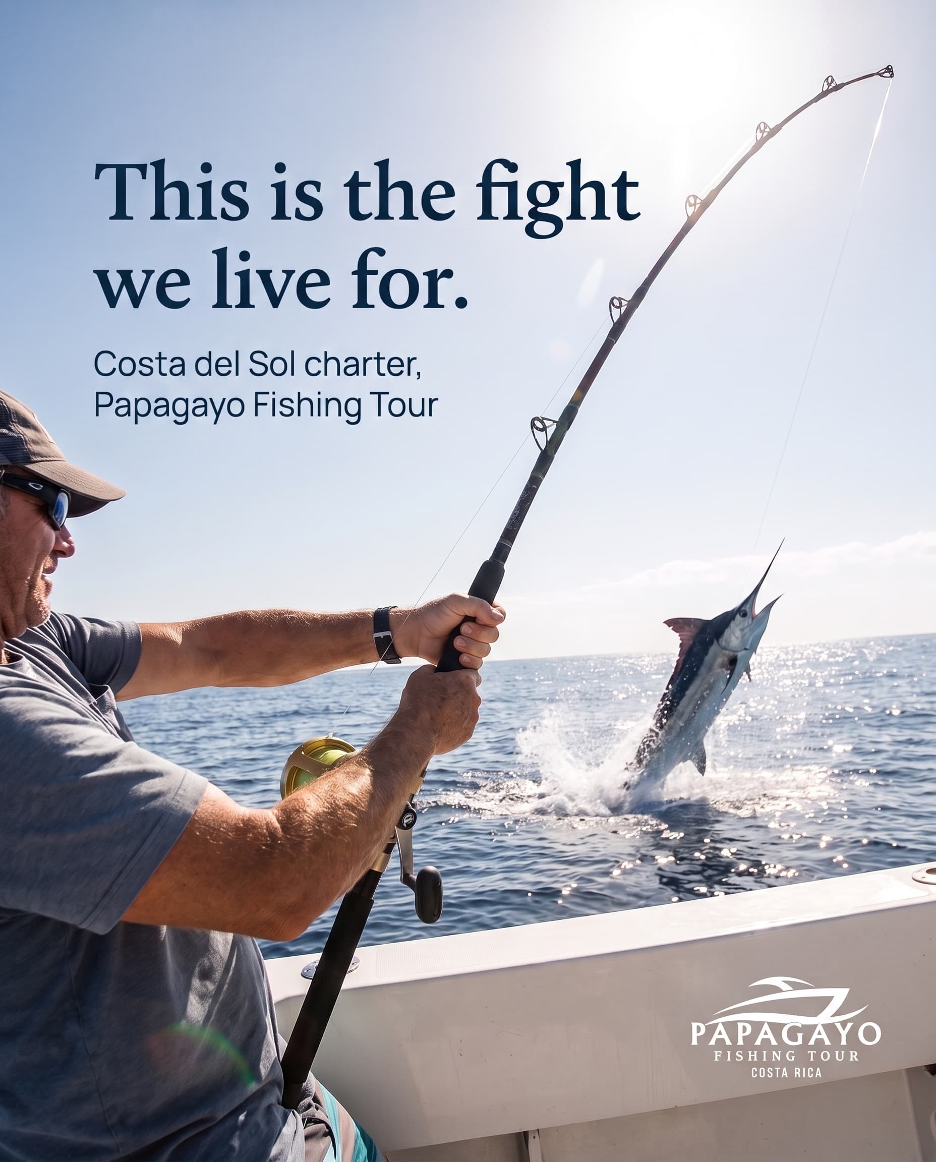 Ad made in Vibiz for Papagayo Fishing Tour