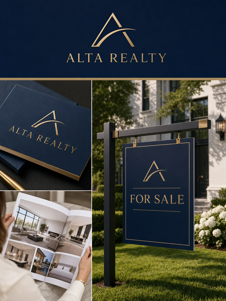 Real estate service creative style reference